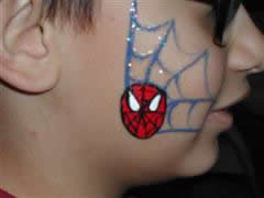 Kids Birthday Party -- face paint spiderman